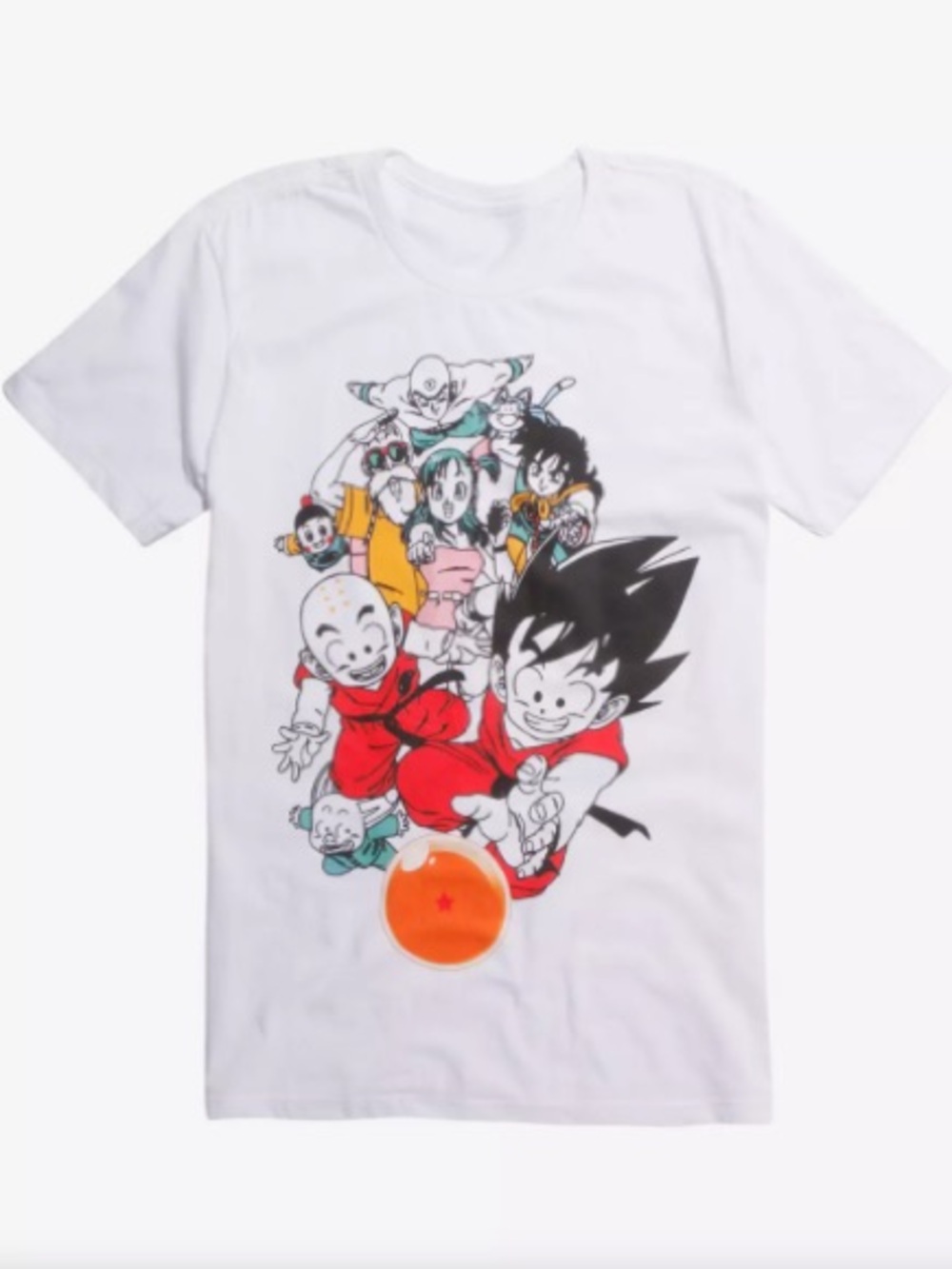 Hot Topic Dragon Ball Z Classic Group Cotton Tee Size Small